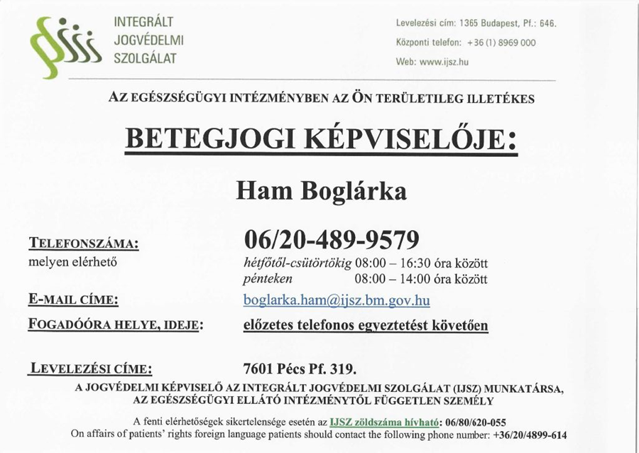 Betegjogi Képviselője